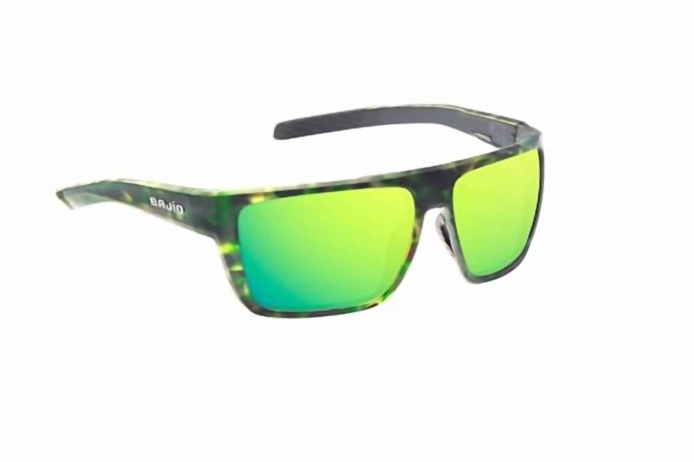 NEW BAJIO men's zapata polarized sunglasses in green water matte green mirror gl